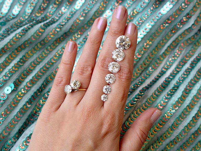 diamond on the hand